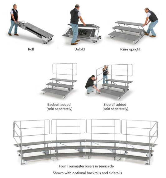 Tourmaster 3-Step Riser - 1.2m