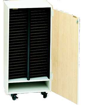 Two-Column Mobile Choral Folio Cabinet