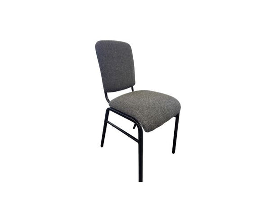 Encore Chair (Black Frame/GRAPHITE GREY Fabric/47cm) - CLEARANCE