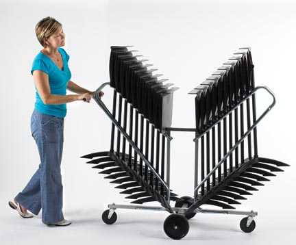 SPECIAL BUNDLE OFFER: 10% off Large Move & Store Cart with 20 x Classic 50 Music Stands
