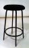 Wenger adjustable Ensemble Stool - Premier Model With Padded Upholstered Seat (Black fabric, Black Frame) - Clearance
