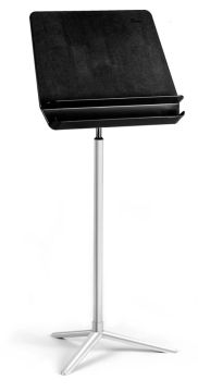 Bravo Music Stand (Black desk, Chrome base) - CLEARANCE