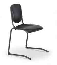 Nota conBRIO Chair Black Seat, Black Frame - 44cm - Clearance