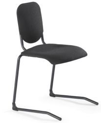 Nota conBRIO Chair (Black Seat, Chrome Frame) - 46cm - Clearance