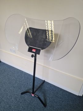 O.D.E. Acoustic Shield - transparent desk
