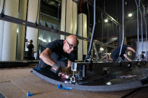 Auditorio de Tenerife - installation of Wenger Diva shell ©Auditorio de Tenerife/Miguel Barreto